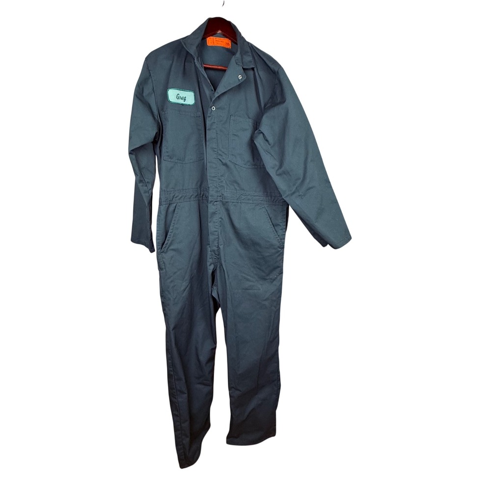 Vtg Universal Overall Chicago Coveralls Men's XL Navy USA Roscoe Film‎ Wardrobe